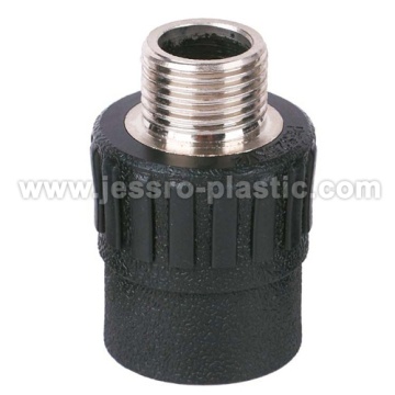 Raccordi in PE gomito maschio (filo di rame)